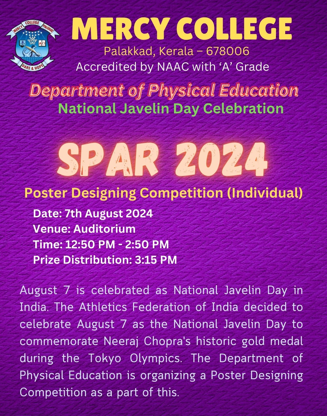 SPAR 2024 - PRIZE DISTRIBUTION