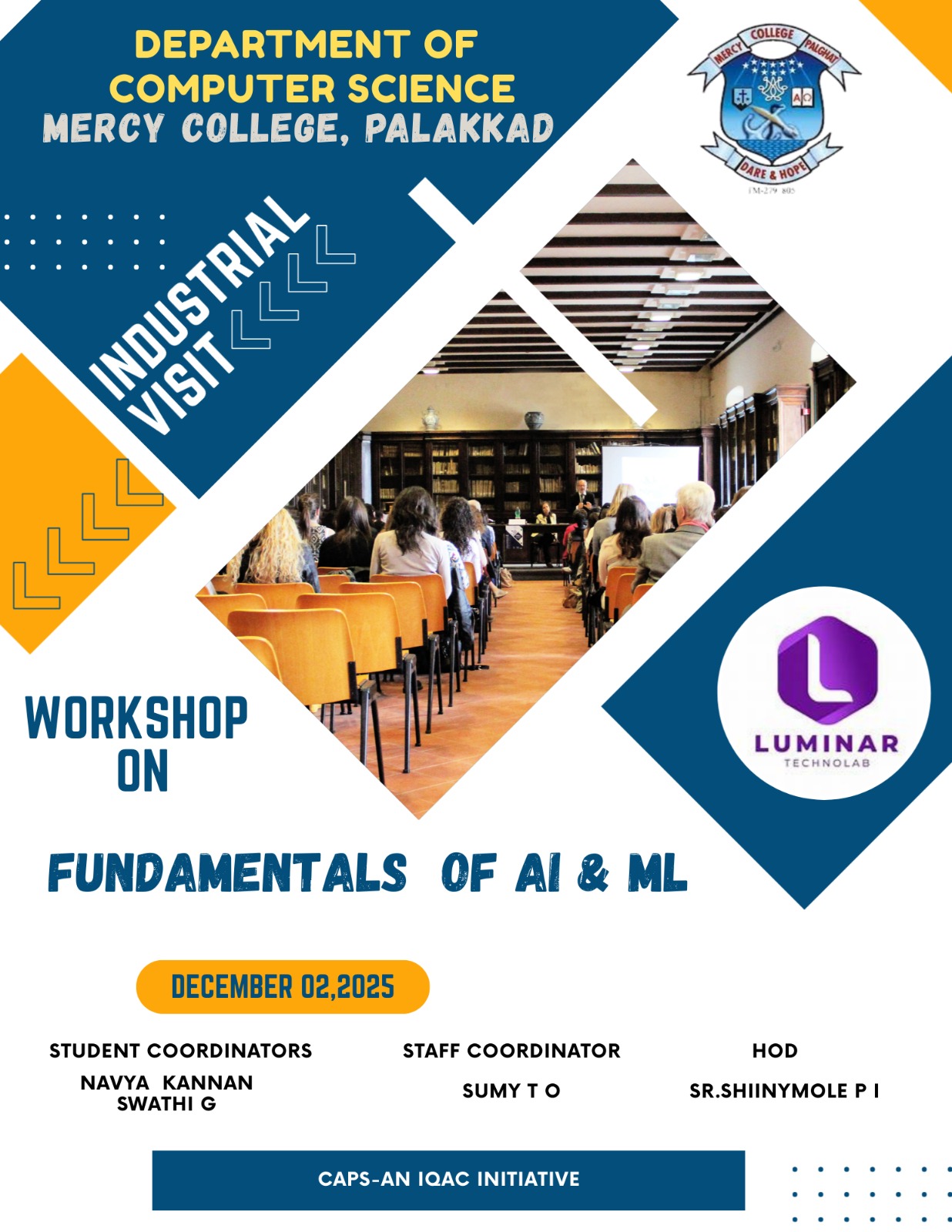 INDUSTRIAL VISIT - WORKSHOP ON FUNDAMENTALS OF AI & ML