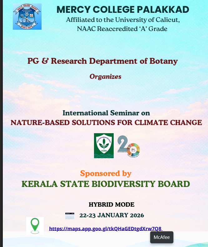 NATURE BASED SOLUTIONS FOR CLIMATE CHANGE