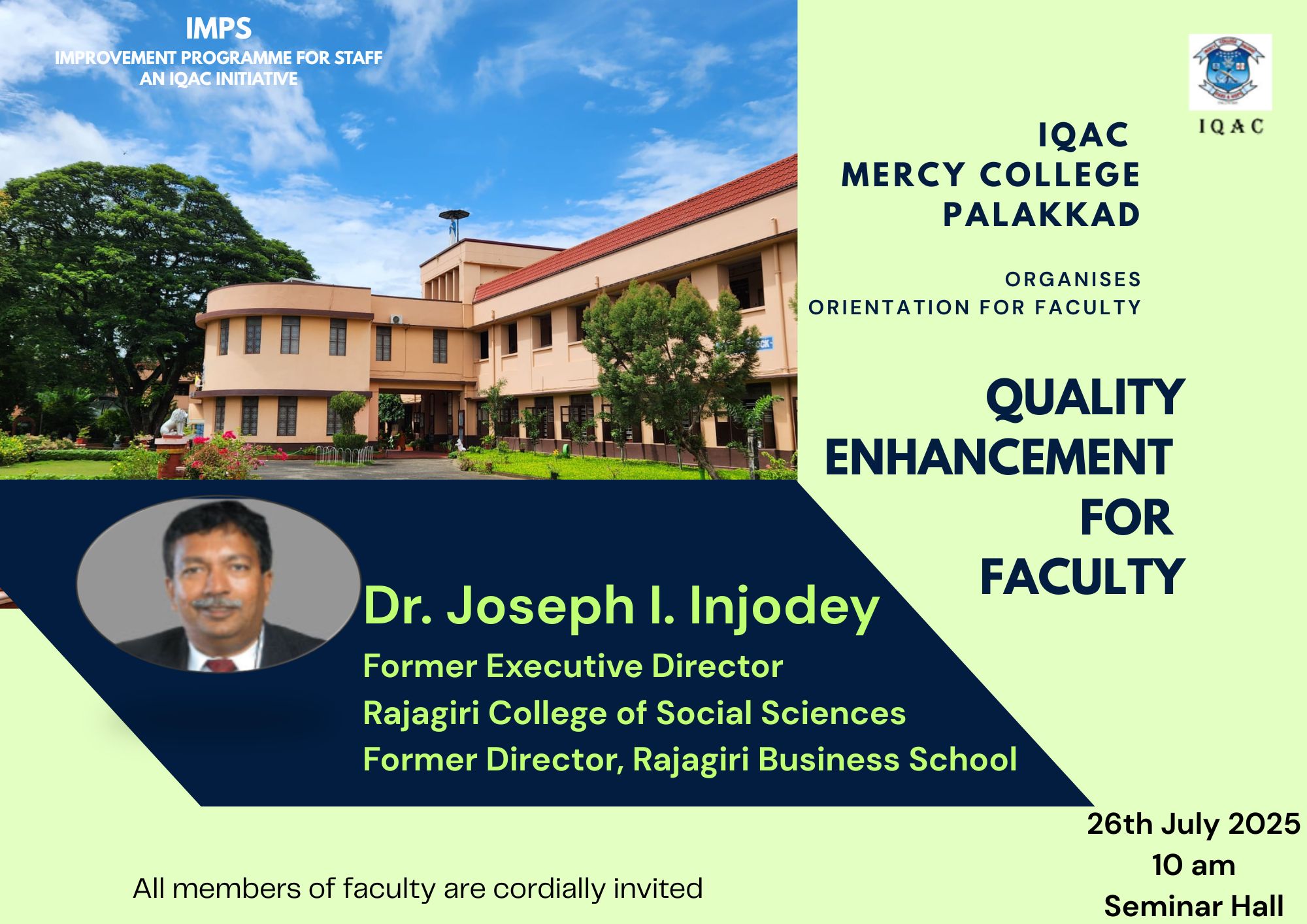 QUALITY ENHANCEMENT FOR FACULTY