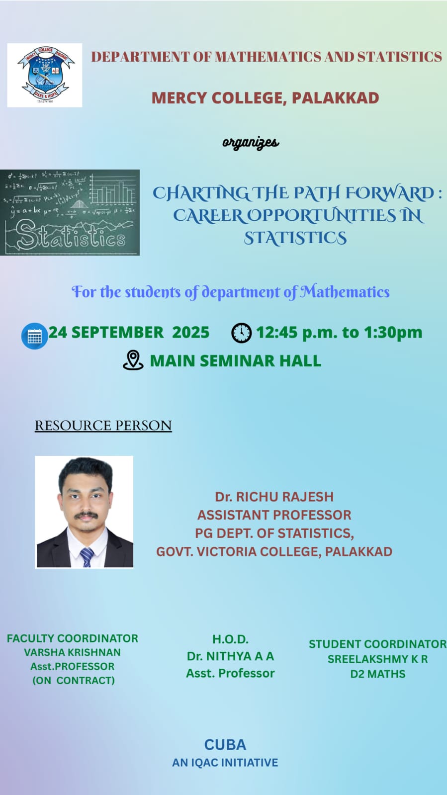 CHARTING THE PATH FORWARD: CAREER OPPORTUNITIES IN STATISTICS