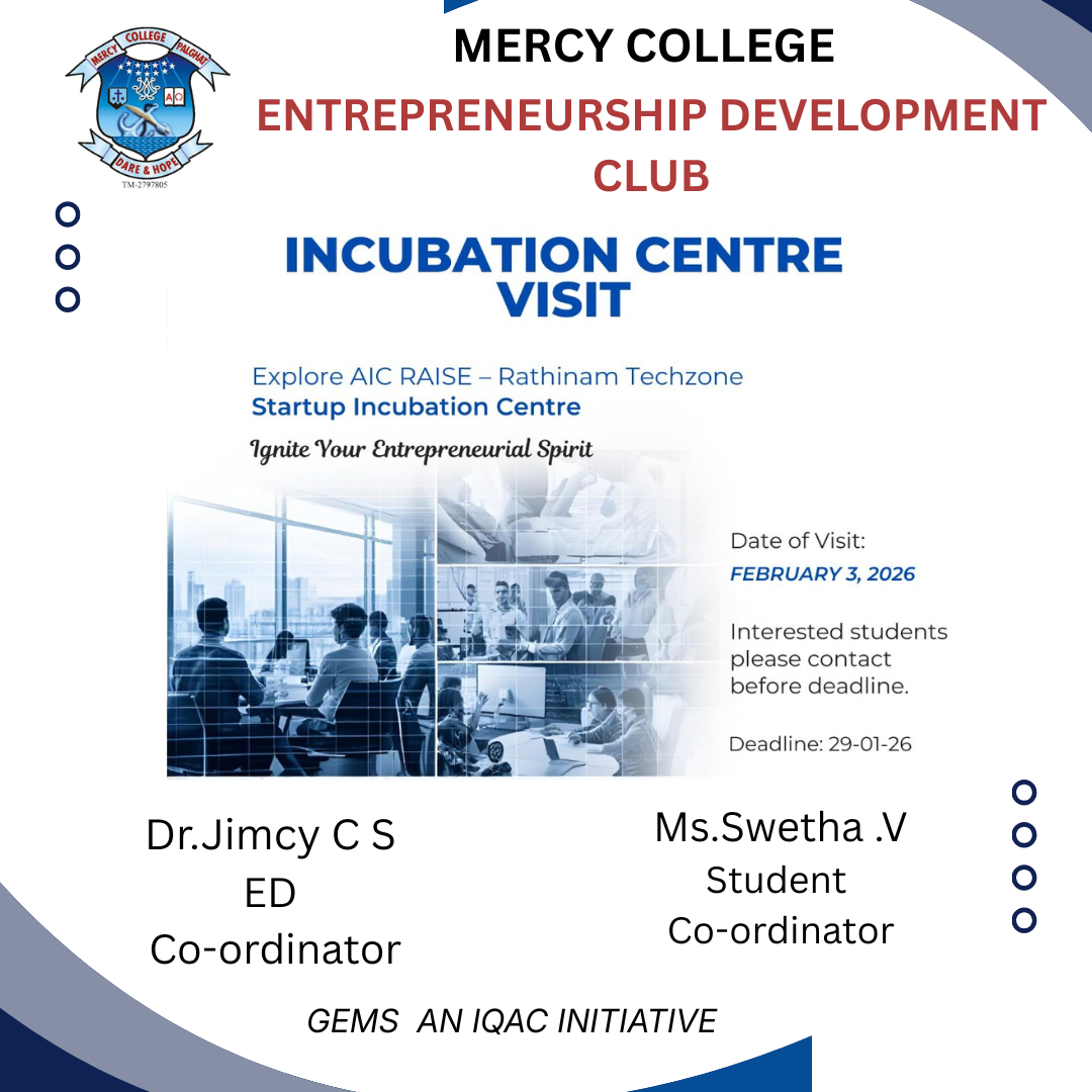 Incubation Centre visit to AIC RAISE Incubation Centre at Rathinam College TechZone 