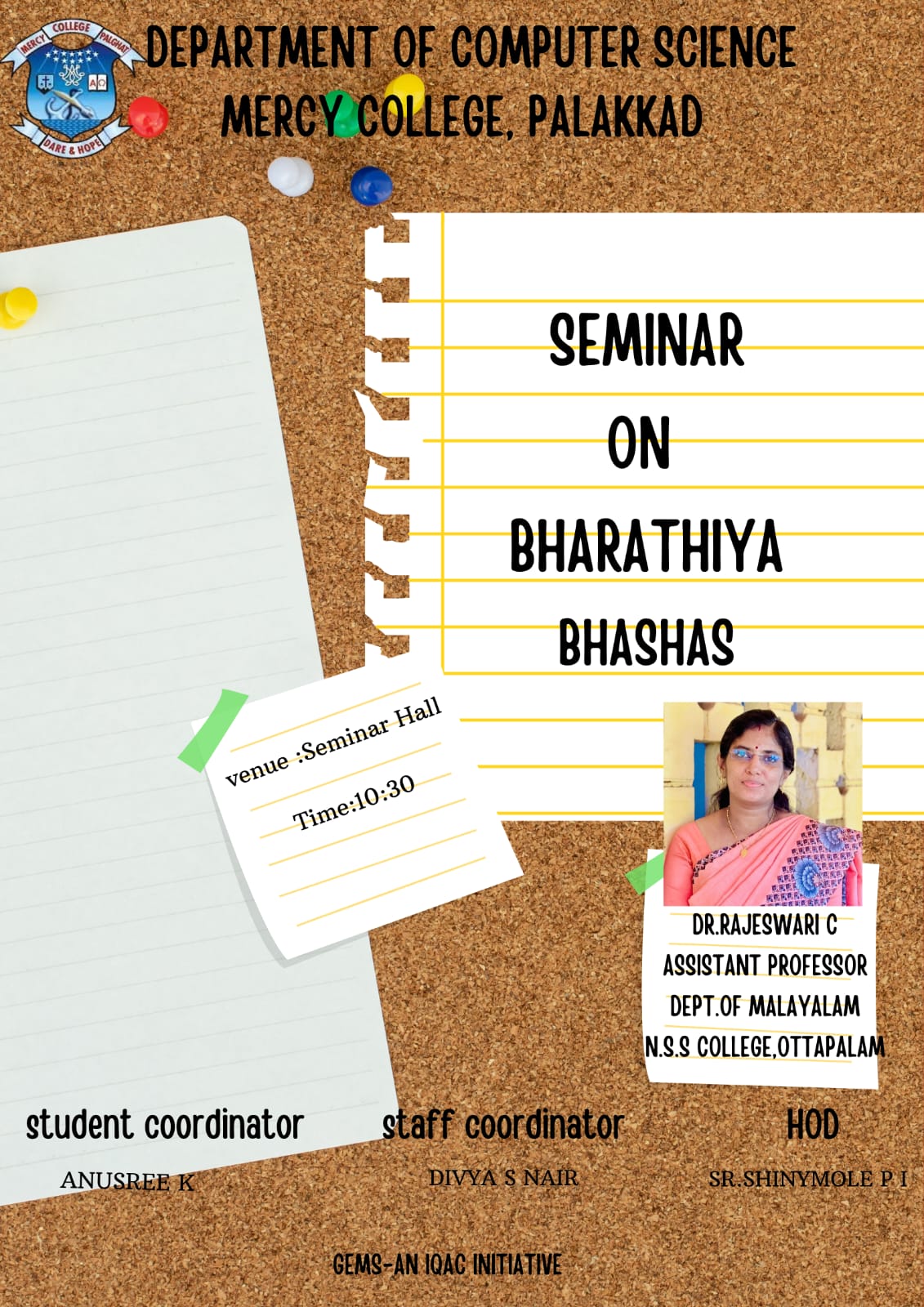SEMINAR ON BHARATHIYA BHASHAS