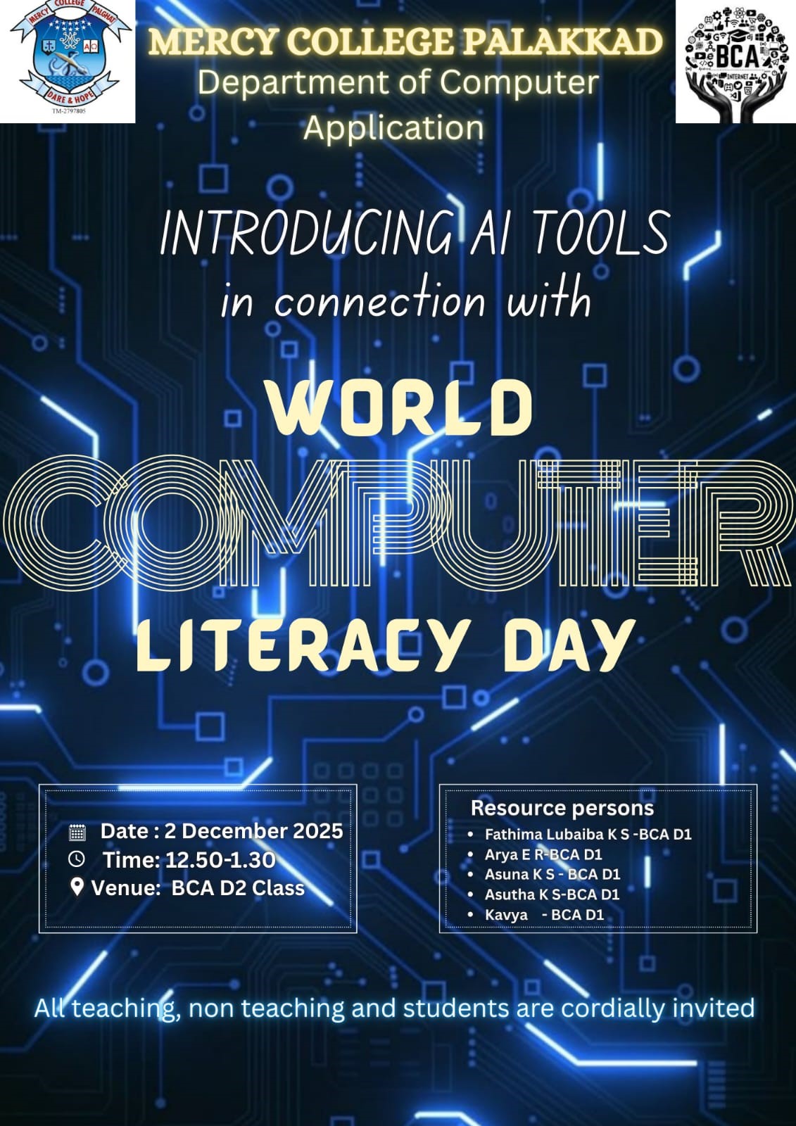 WORLD COMPUTER LITERACY DAY 