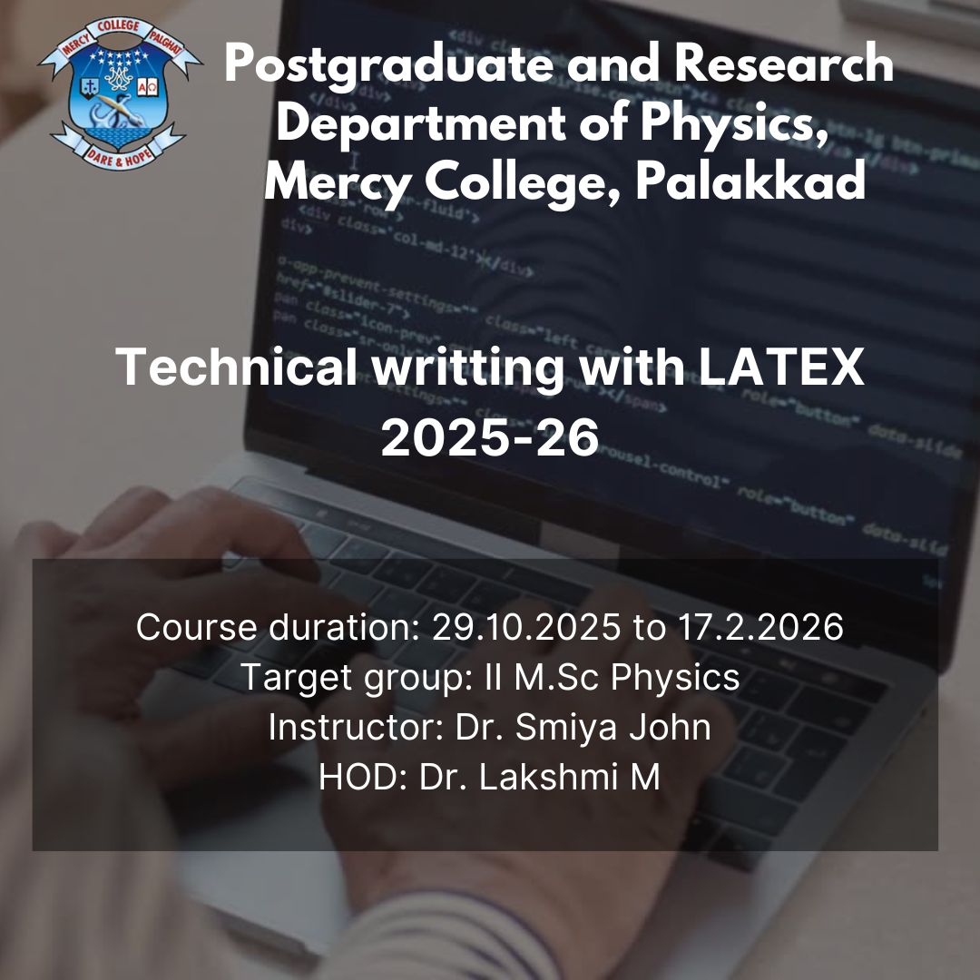 Technical Writing with Latex 2025-2026