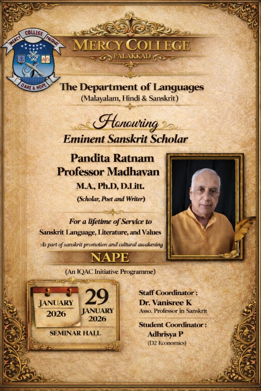 A Seminar on "Ethics, Self-Discipline and Personality in Sanskrit Literature: A Global Perspective