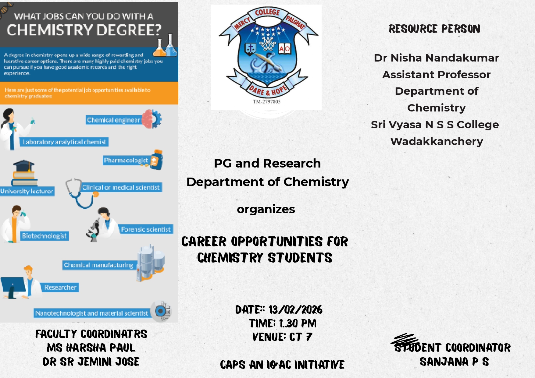 Career Opportunities for Chemistry Students