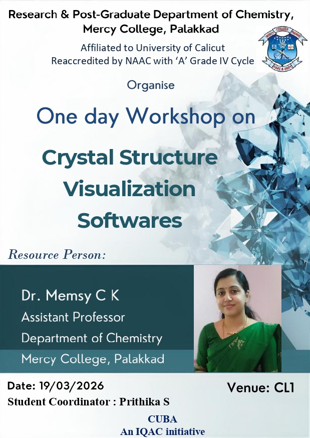 Workshop on Crystal Structure Visualization.