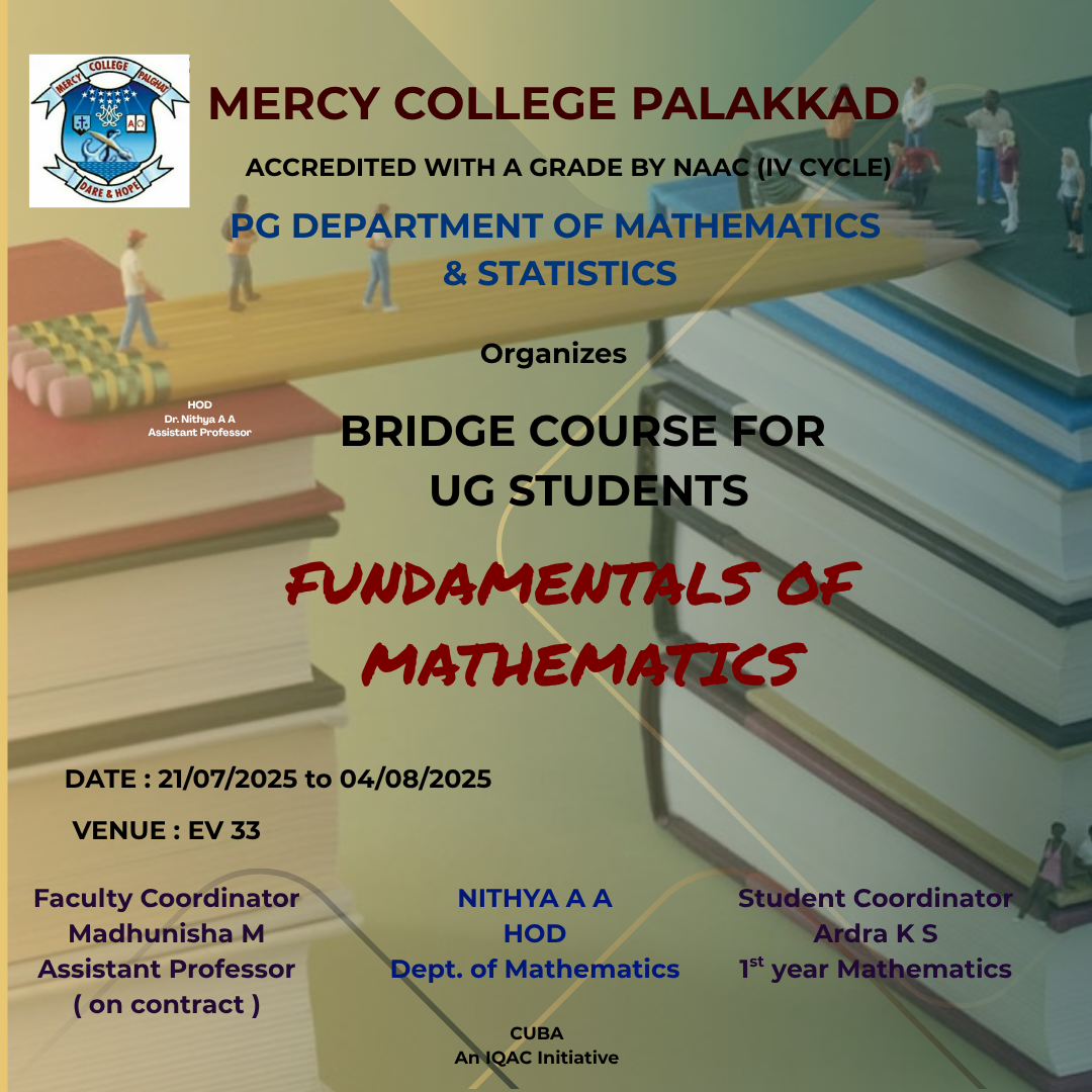 BRIDGE COURSE FOR UG STUDENTS.
