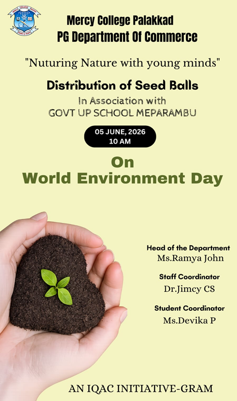 World Environment Day Observance - Distribution of seed balls.