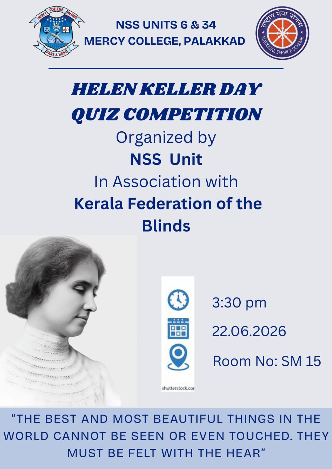 HELEN KELLER DAY - QUIZ COMPETITION