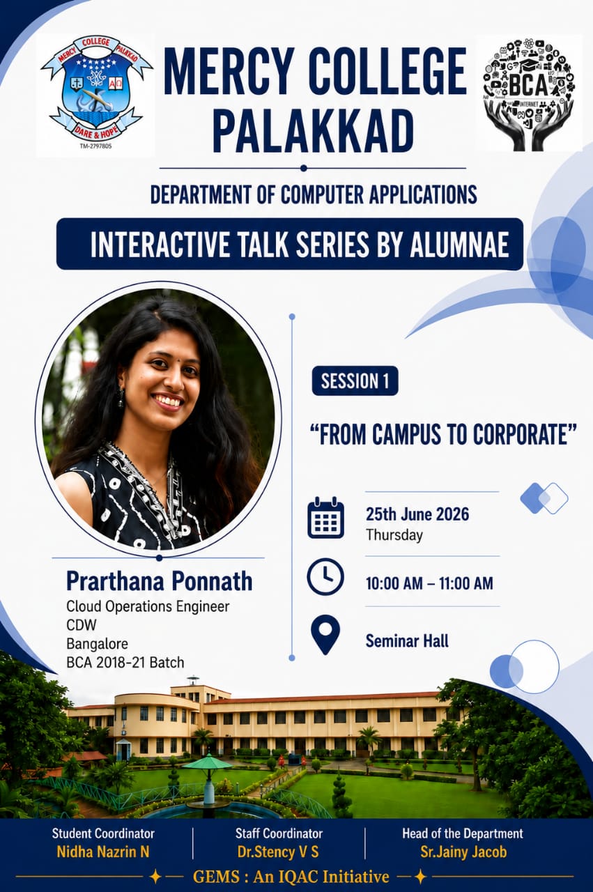 INTERACTIVE TALK SERIES BY ALUMNAE