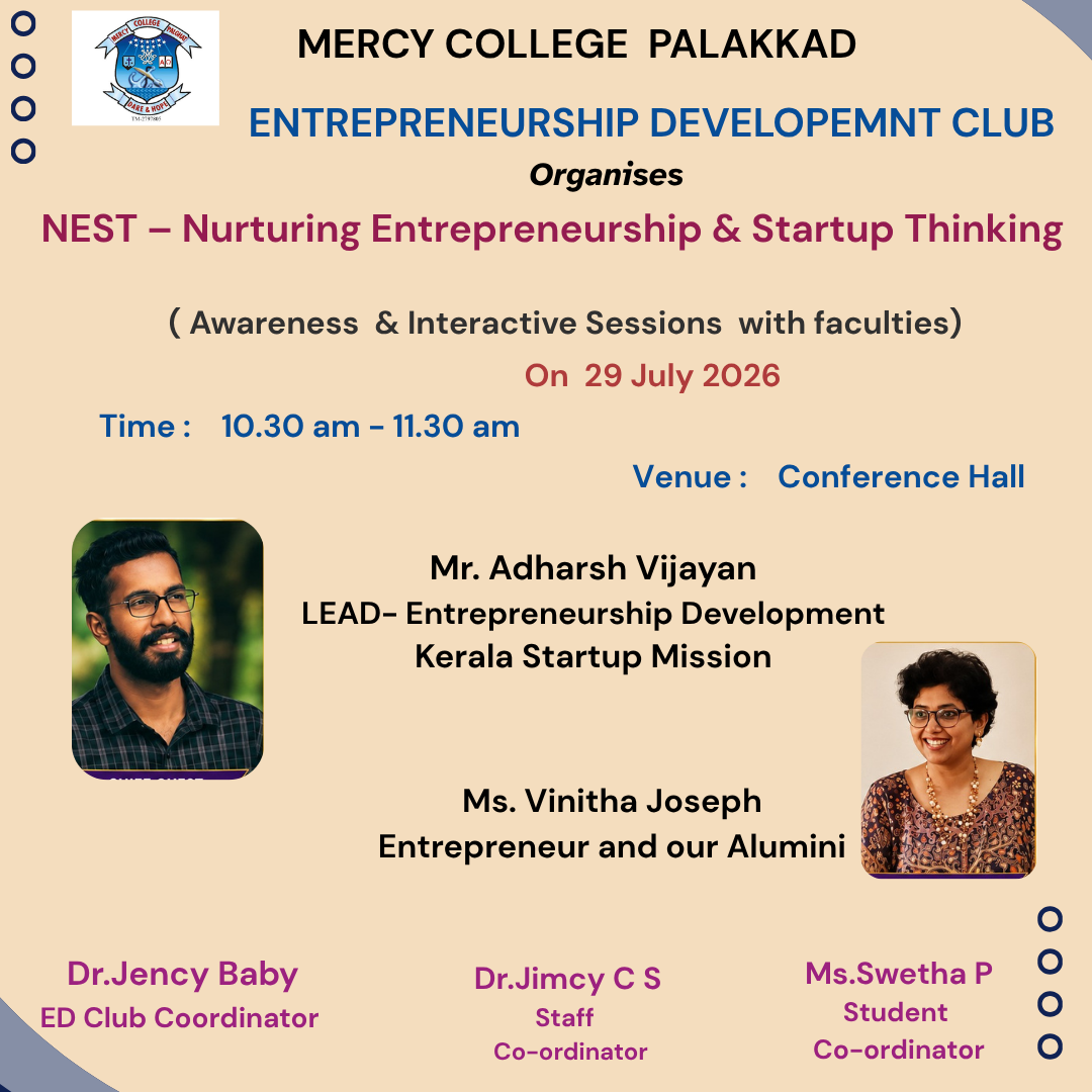NEST – “ Nurturing Entrepreneurship & Startup Thinking"