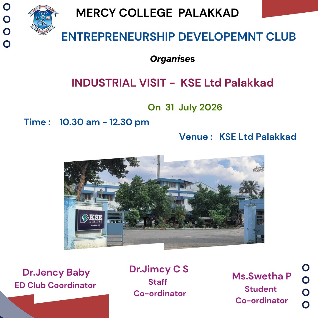INDUSTRIAL VISIT - KSE LTD PALAKKAD