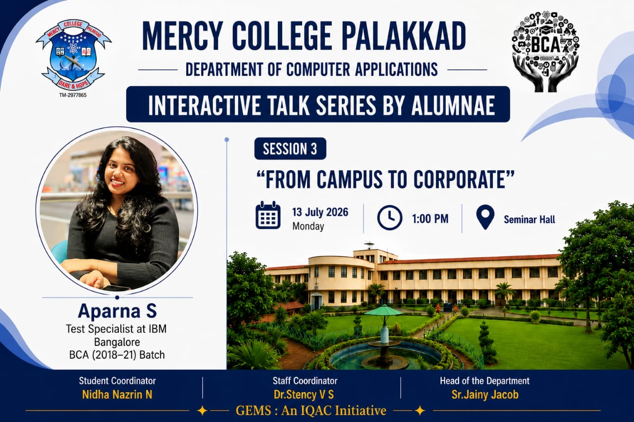 INTERACTIVE TALK SERIES BY ALUMNAE - APARNA S
