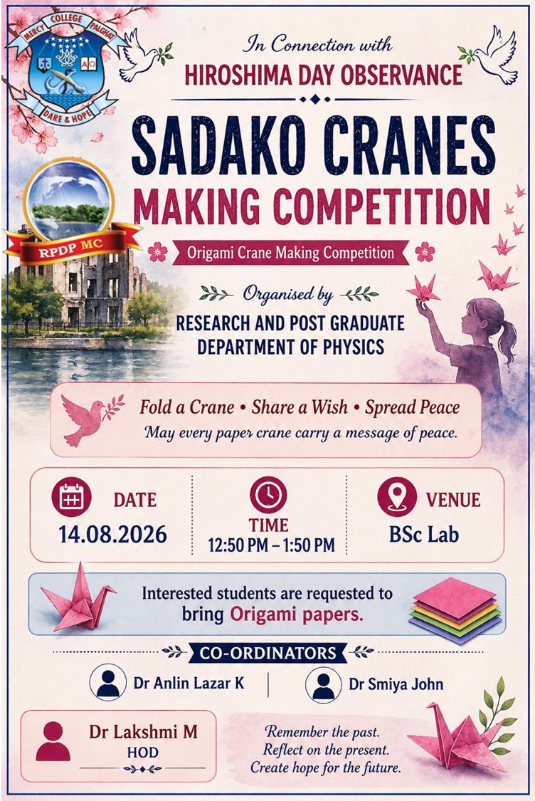 SADAKO CRANES MAKING COMPETITION