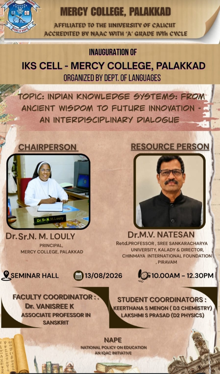 INDIAN KNOWLEDGE SYSTEMS: ANCIENT WISDOM TO FUTURE INNOVATION - AN ANTI-DISCIPLINARY DIALOUGE