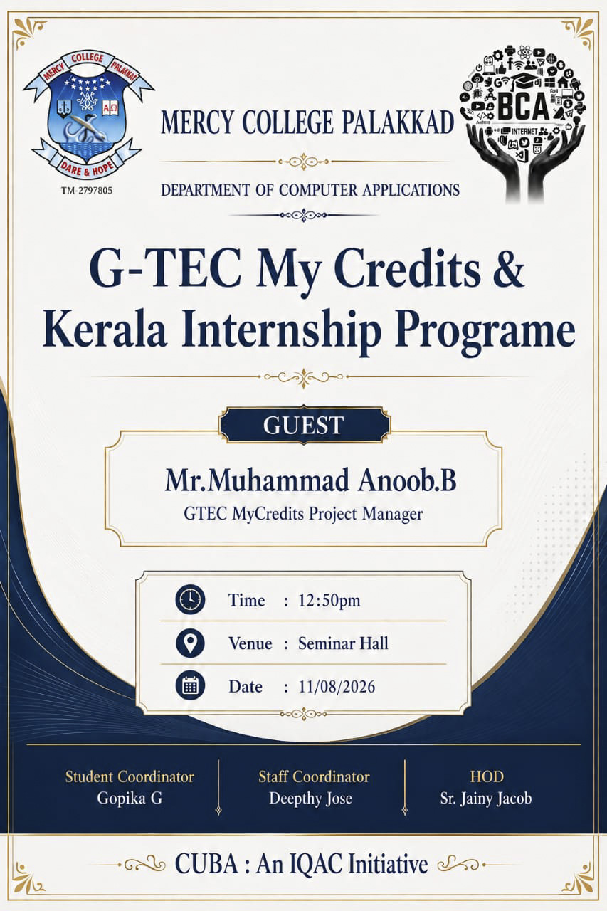 G-TEC MY CREDITS & KERALA INTERNSHIP PROGRAME