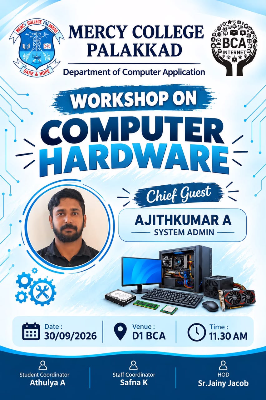 WORKSHOP ON COMPUTER HARDWARE