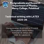 Technical Writing with Latex 2025-2026