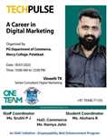 TECHPULSE- An orientation on the Career Opportunities of Digital Marketing